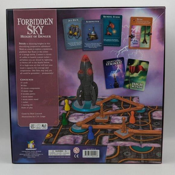 Gamewright Forbidden Sky Height of Danger Board Game Matt Leacock Complete OOP - Picture 2 of 11